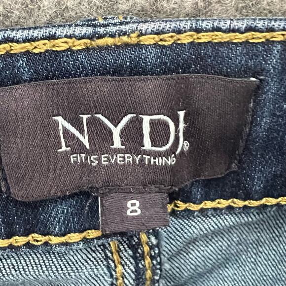 NYDJ Jeans Womens 8 Blue Ami Ankle Skinny Lift Tuck Slimming Stretch Denim Soft - Picture 8 of 14